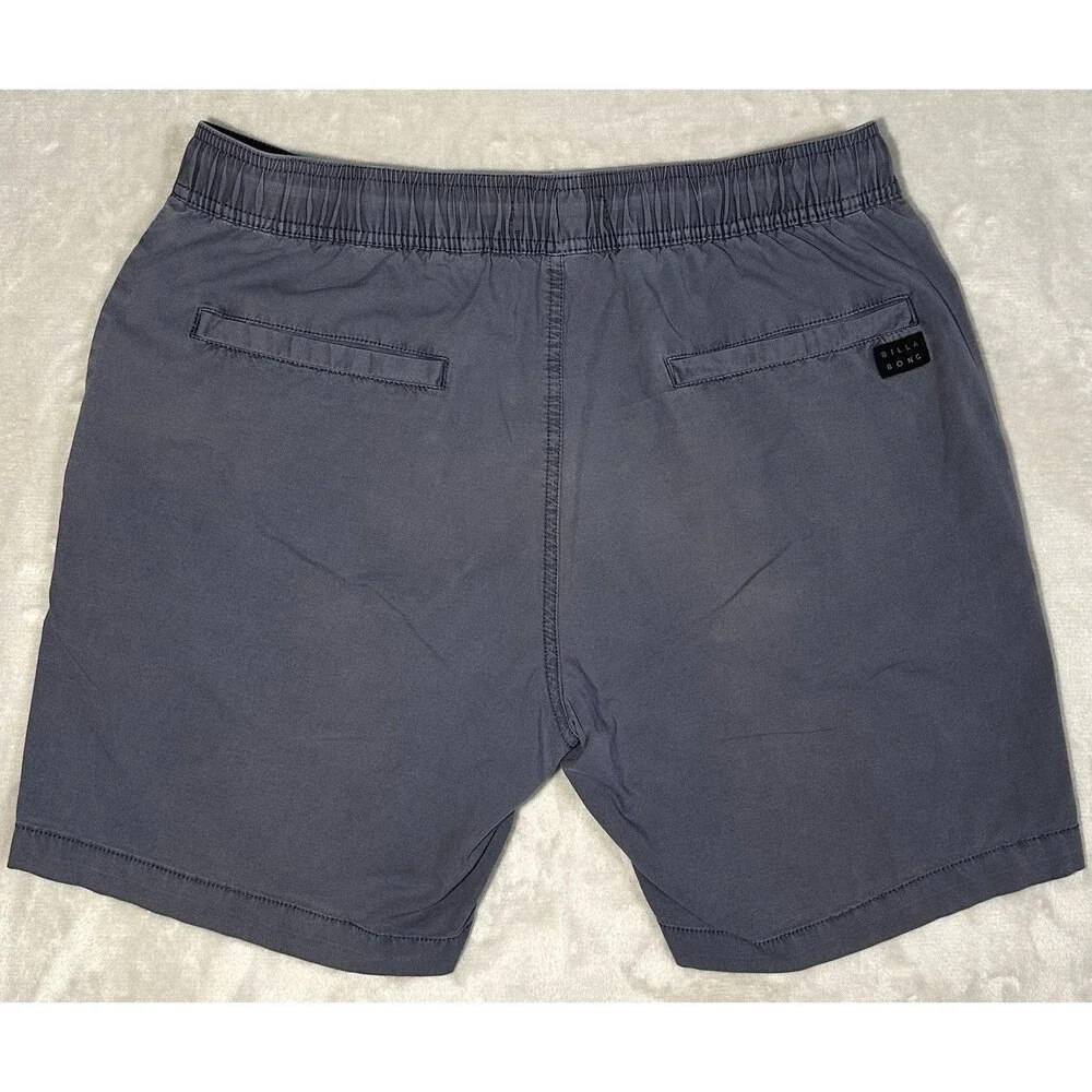 Billabong Larry Layback Men's M Gray Stretch Walk Shorts